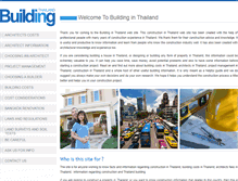 Tablet Screenshot of buildinginthailand.com